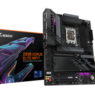TARJETA MADRE GIGABYTE Z890 AORUS ELITE WIFI 7 ICE, LGA 1851, DDR5 9200 (OC), M.2, SATA 6Gb/s, DISPLAYPORT, USB 3.2, LAN 2.5G, ATX, RGB