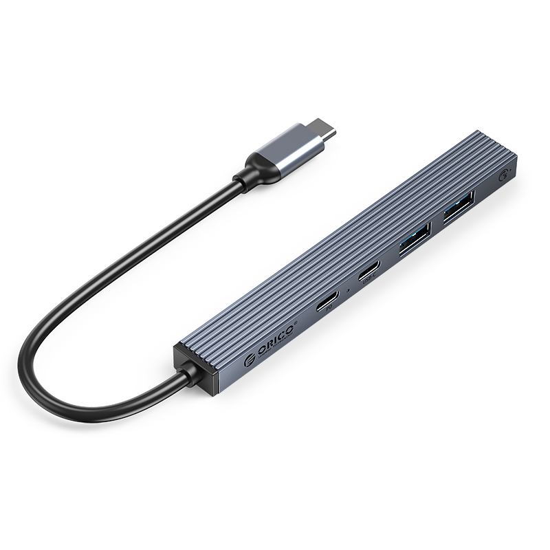 ORICO HUB USB 3.0 DE 5 PUERTOS TIPO-C CON SOPORTE DE CARGA RÁPIDA PD 60W, VELOCIDAD DE TRANSFERENCIA DE 5Gbps