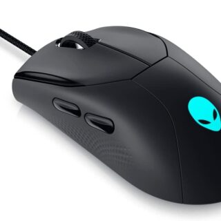 ALIENWARE AW320M GAMING MOUSE USB-A, sensor óptico, 6 botones configurables, color negro