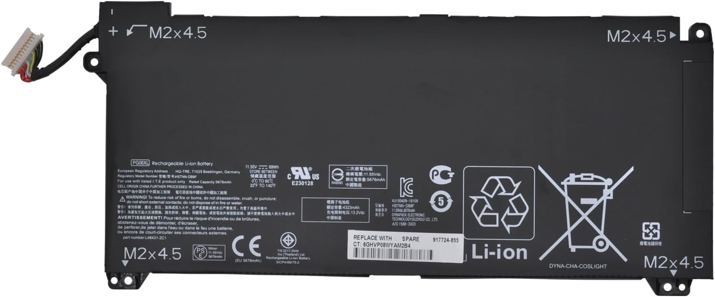 BATERIA ORIGINAL HP PG06XL 11.55V 69Wh