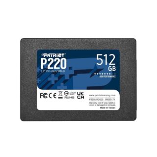 PATRIOT BURST DISCO DURO SSD P220 SATA III DE 2.5" 512GB